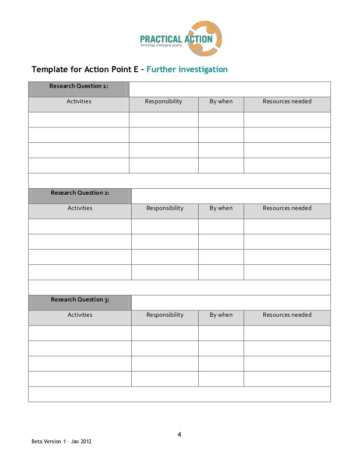 Example Action Point Table Blog Archives - herevfile