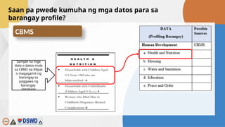 Updating the Barangay Database for BDP Formulation | PPTX