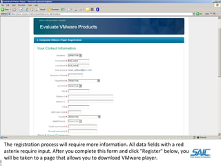 Step3 downloading and installing v mware player software | PPT