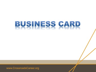 www.CrossroadsCareer.org
 