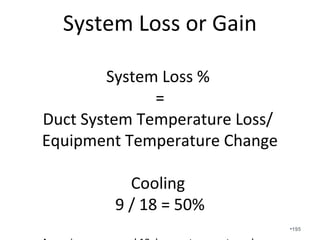 Recommended Velocity (in fpm)
Supply Return
Duct Type Rigid Flex Rigid Flex
Trunk 700 600 600 600
Branch 600 600 400 400
Outlet Size for
Throw
Return Grille
Face
<500
Filter Grille <300
•195
 