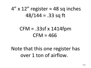 Make sure a high quality thermostat is installed on an
interior, air sealed wall, away from heat sources and
direct sunlight. Make sure the HVAC contractor
properly explains how to properly operate the
thermostat.
•206
 