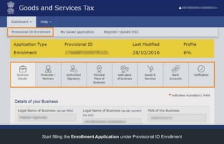 Start filling the Enrollment Application under Provisional ID Enrollment
 
