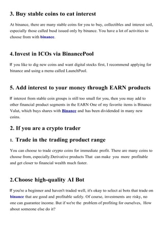 Step By Step Binance Guide | PDF