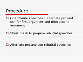 Pro Con Pattern Speech Example Step by stepdebating_m_geffen | PPT