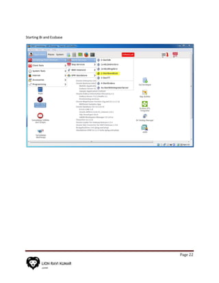 Page 22
Starting Bi and Essbase
 