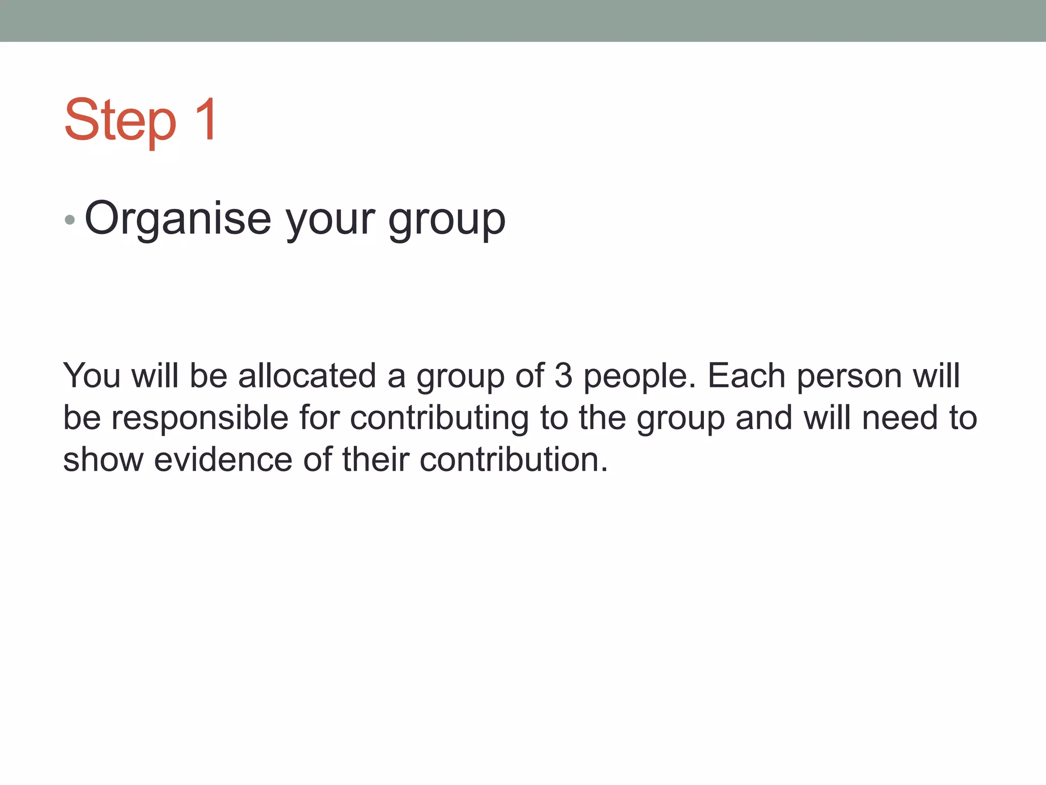 Step by step for collaborative writing | PPT