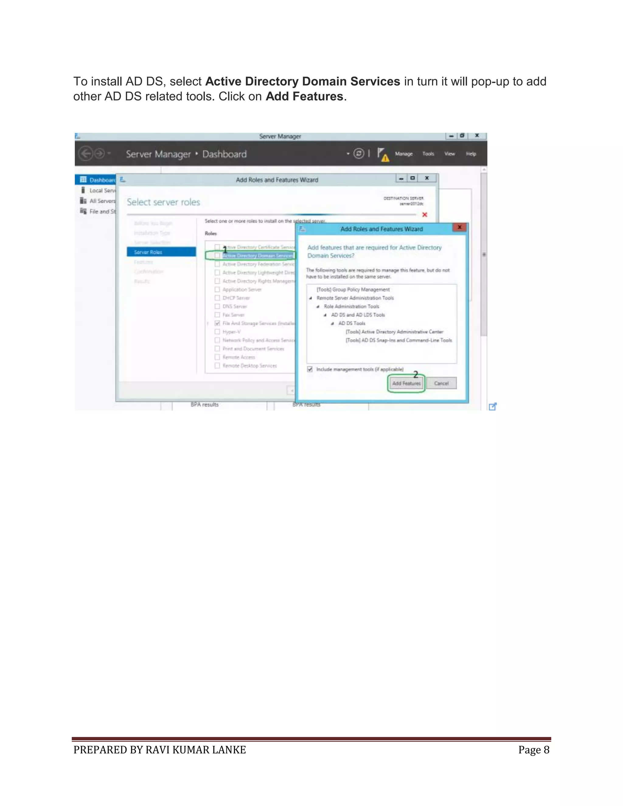 Step by step guide for setting up windows server 2012 domain controll…