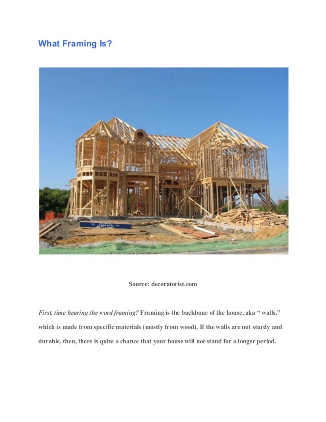Step by step guide on how to frame a house