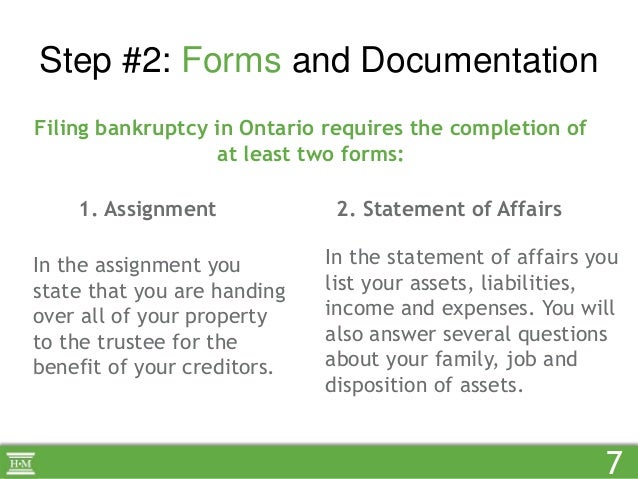 A Step by Step Guide to the Bankruptcy Process | Hoyes Michalos ...