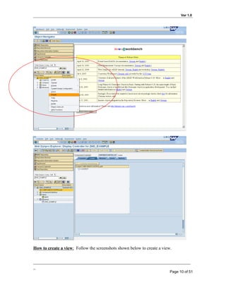 Step by step guide to basic web dynpro abap | DOC