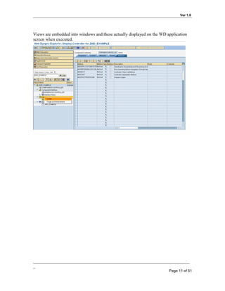 Step by step guide to basic web dynpro abap | DOC