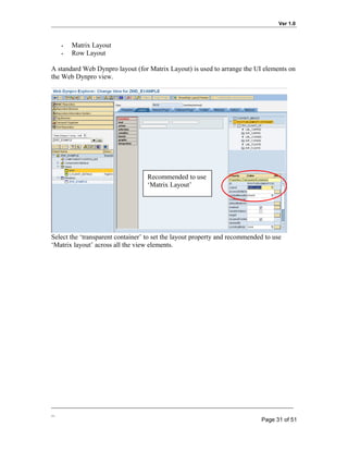 Step by step guide to basic web dynpro abap | DOC