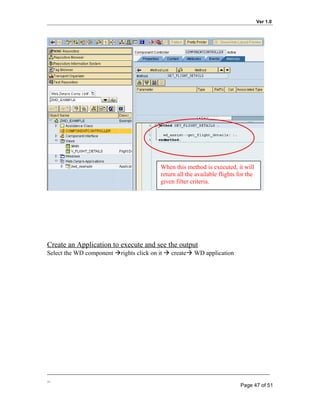 Step by step guide to basic web dynpro abap | DOC