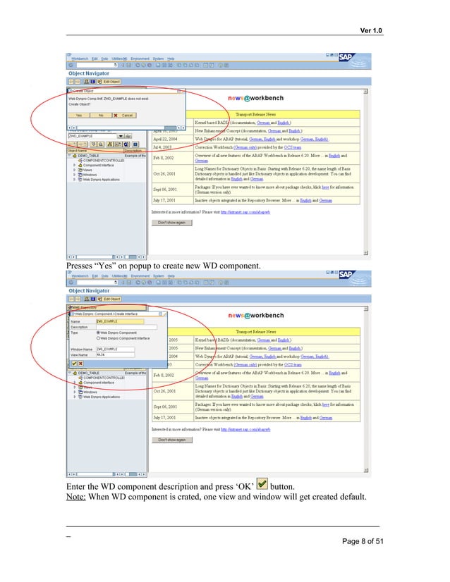 Step by step guide to basic web dynpro abap | DOC | Web Development ...