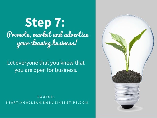 how to advertise a cleaning business
