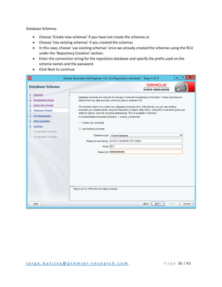 Step by step installation of oracle business intelligence 12c ...