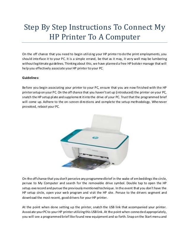 how do i connect my printer to the computer