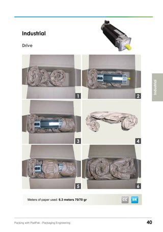 40Packing with PadPak - Packaging Engineering
Meters of paper used: 6.3 meters 70/70 gr
Industrial
Drive
Industrial
3
1 2
4
65
SRCC
 