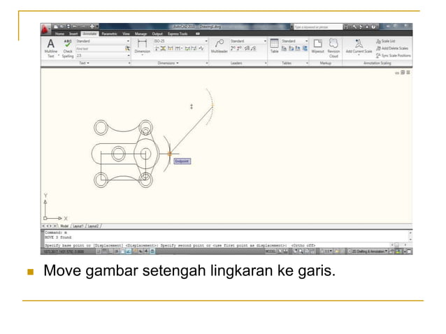 Modul Autocad Step by step menggambar objek di auto cad 2010 | PPTX
