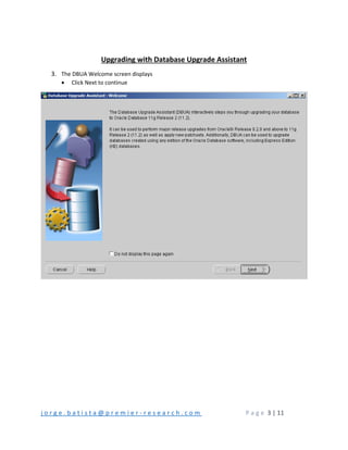 Step by Step Oracle11g out of-place upgrade from 11.2.0.3 to 11.2.0.4 | PDF