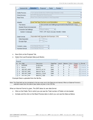Step by step procedure for loading of data from the flat file to the ...