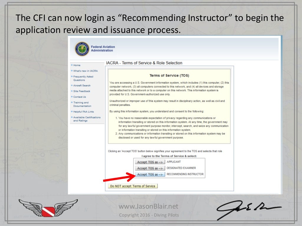 Step by step process for issuance of student pilot certificates using…