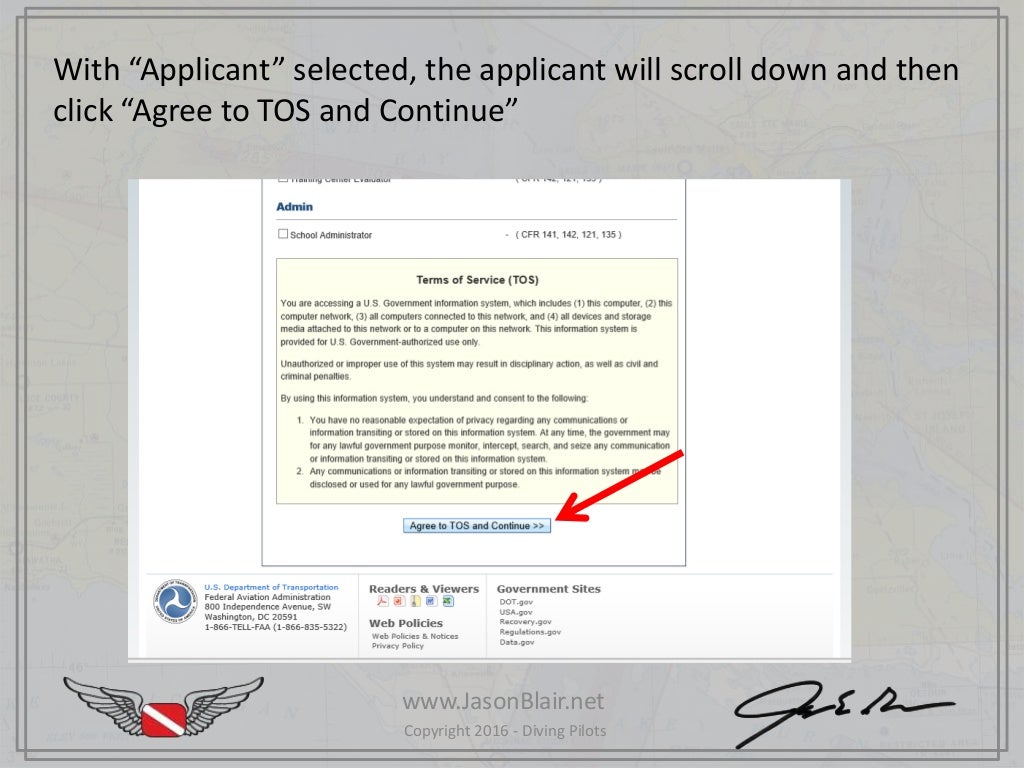 Step by step process for issuance of student pilot certificates using…