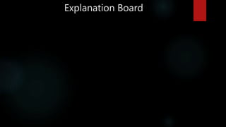 Explanation Board
 