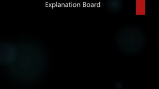 Explanation Board
 