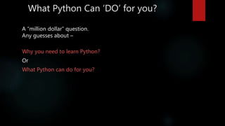 Step by step python(week1) | PPT