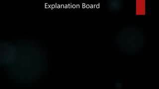 Explanation Board
 