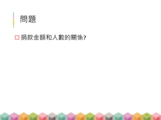 # use hist() to check donation distribution
> hist(d$donation, breaks = 100)
hist()
EDA - 講解 B-02
74
 