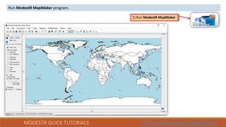 22.- Using Maxent in ModestR (Version ModestR 6.0 or higher) | PDF