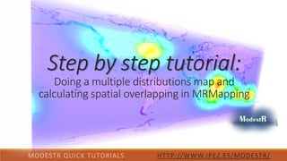 MODESTR QUICK TUTORIALS HTTP://WWW.IPEZ.ES/MODESTR/
Step by step tutorial:
Doing a multiple distributions map and
calculating spatial overlapping in MRMapping
 