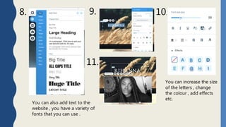 Step by step wix | PPTX