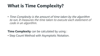 Step Count Method for Time Complexity Analysis.pptx | Programming ...