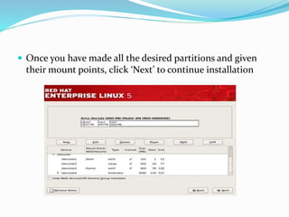 Step for installing linux server | PPTX