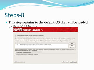 Step for installing linux server | PPTX