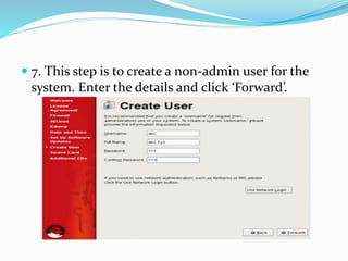 Step for installing linux server | PPTX