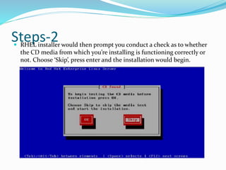 Step for installing linux server | PPTX