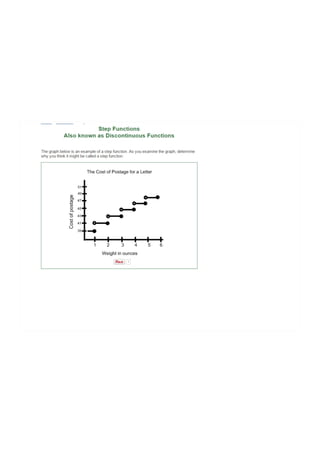 Step functions notes | PDF