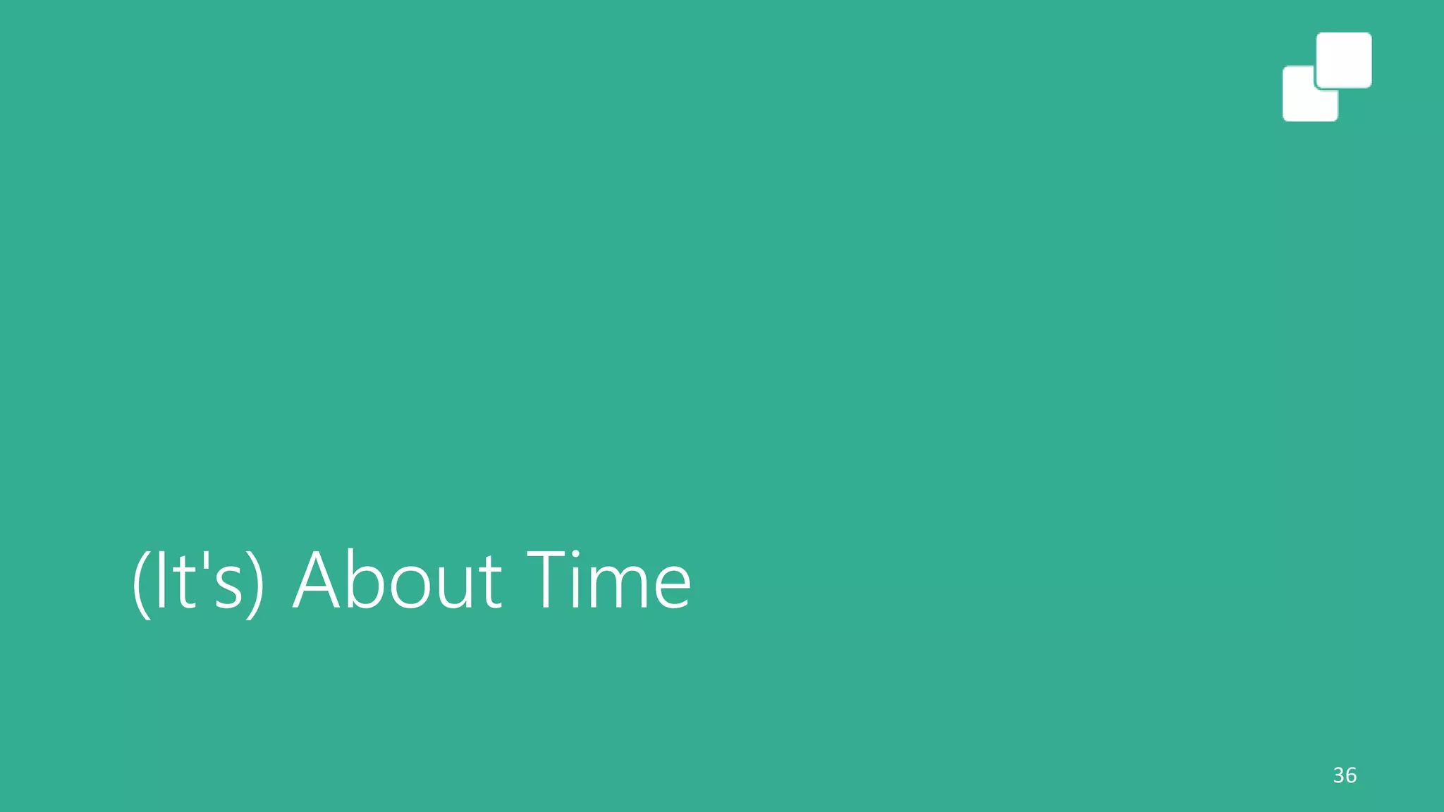 (It's) About Time
36
 