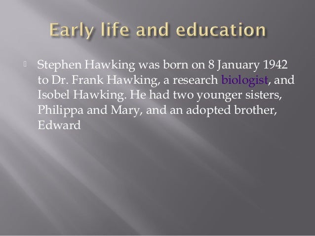 Stephen hawking essay