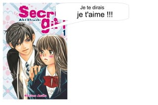 Je te dirais je t'aime !!! 