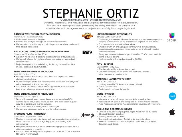Stephanie Ortiz Resume