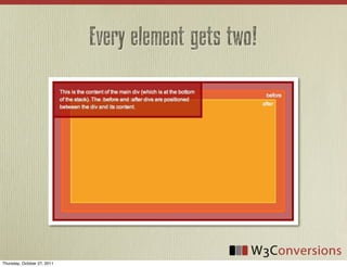 Every element gets two!




Thursday, October 27, 2011
 
