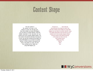 Content Shape




Thursday, October 27, 2011
 