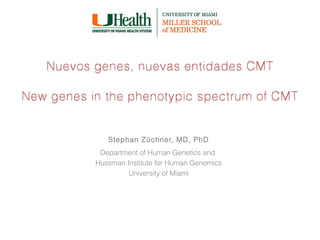 Stephan Züchner, MD, PhD
Department of Human Genetics and
Hussman Institute for Human Genomics
University of Miami
 