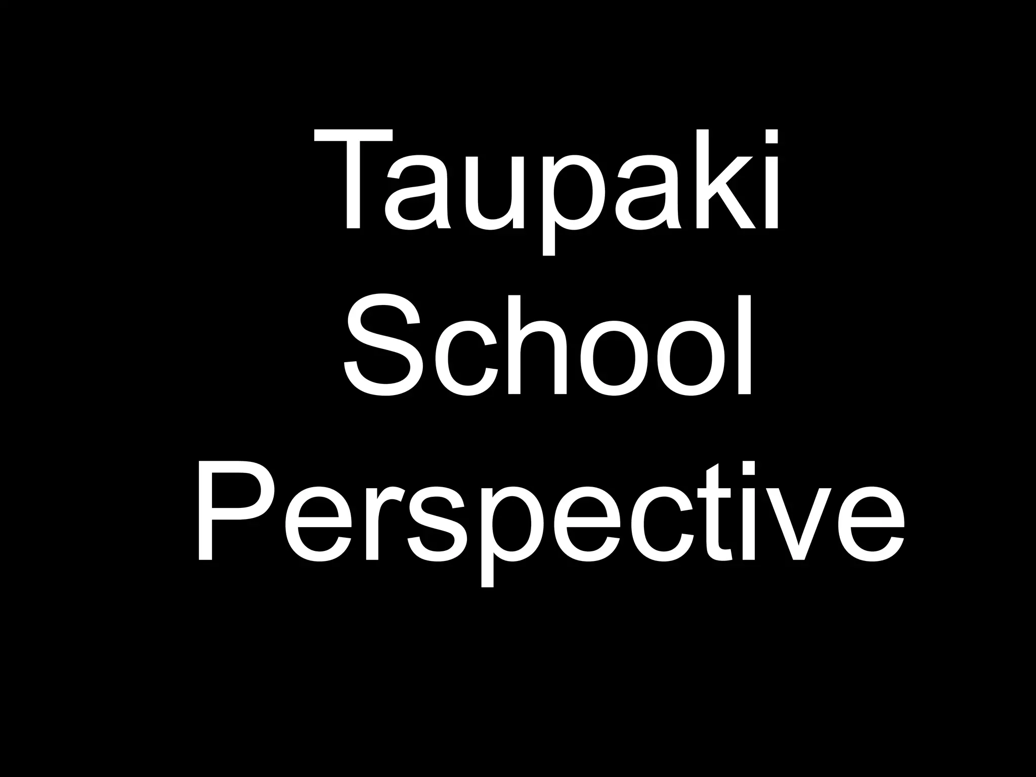 Taupaki
School
Perspective